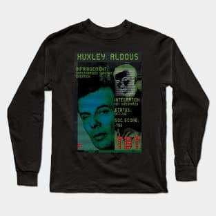 Aldous Huxley - Sci-Fi Retro Portrait Long Sleeve T-Shirt